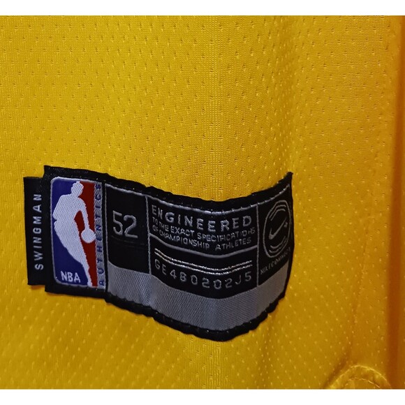 LeBron James (Nike)-(Lakers)-(Jersey)-(Yellow)-(New Cond.)-(Size-XL-52)-$100.00 - Picture 9 of 10